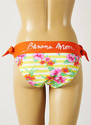 Chiloți de baie imprimeu floral bikini portocalie BANANA MOON femeie