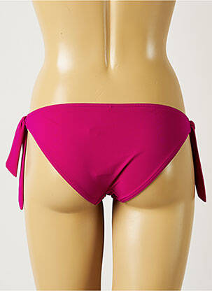 Chiloți de baie efect material satinat bikini violet BANANA MOON femeie
