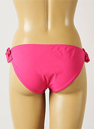 Chiloți de baie efect material satinat bikini roz BANANA MOON femeie