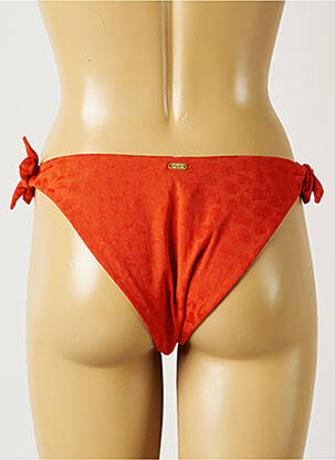 Chiloți de baie efect material satinat bikini portocalie BANANA MOON femeie