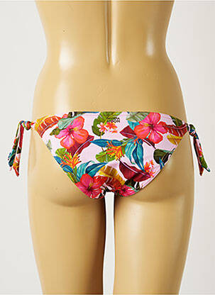 Chiloți de baie imprimeu floral bikini roz BANANA MOON femeie