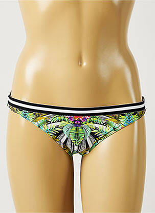 Chiloți de baie imprimeu tie and dye bikini verde BANANA MOON femeie