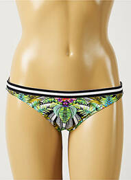 Chiloți de baie imprimeu tie and dye bikini verde BANANA MOON femme