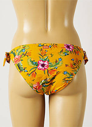 Chiloți de baie imprimeu floral bikini galben BANANA MOON femeie