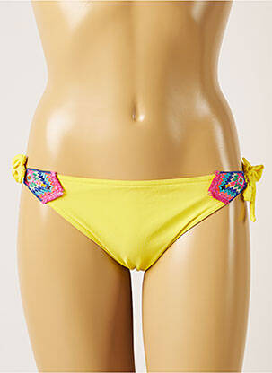Chiloți de baie microfibre bikini galben BANANA MOON femeie