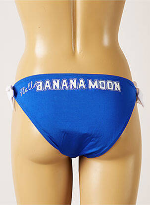 Chiloți de baie microfibre bikini albastru BANANA MOON femeie