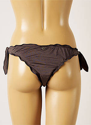 Chiloți de baie microfibre bikini maro BANANA MOON femeie