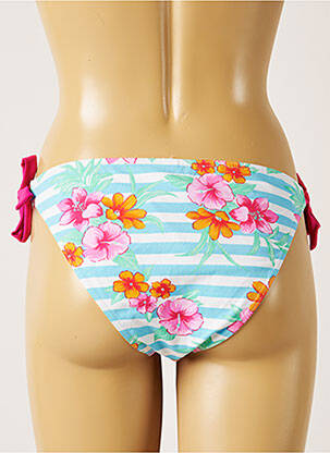 Chiloți de baie imprimeu floral bikini albastru BANANA MOON femeie