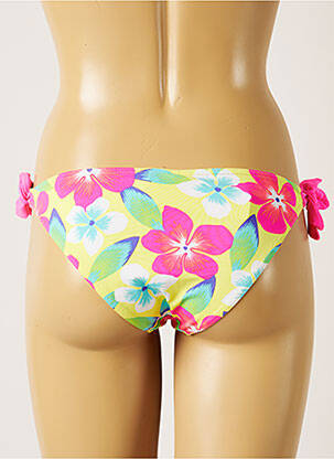 Chiloți de baie imprimeu floral bikini galben BANANA MOON femeie