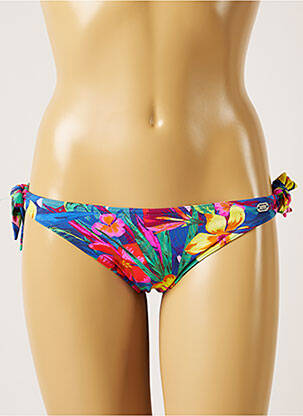 Chiloți de baie imprimeu floral bikini albastru BANANA MOON femeie