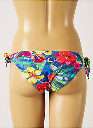 Chiloți de baie imprimeu floral bikini albastru BANANA MOON femeie