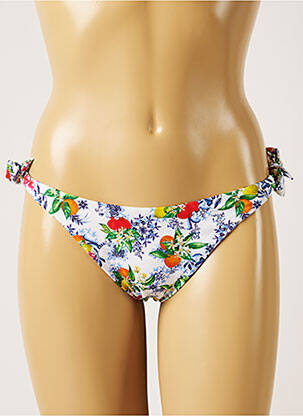 Chiloți de baie imprimeu floral bikini albastru BANANA MOON femeie