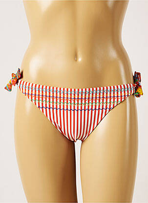 Chiloți de baie microfibre bikini roșu BANANA MOON femeie