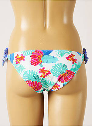 Chiloți de baie imprimeu floral bikini albastru BANANA MOON femeie