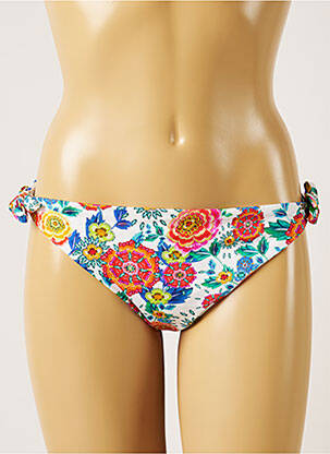 Chiloți de baie imprimeu floral bikini albastru BANANA MOON femeie