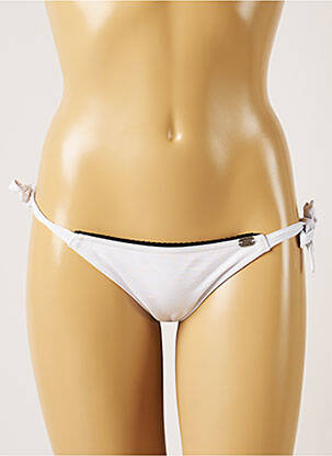 Chiloți de baie microfibre bikini alb BANANA MOON femeie