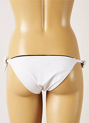 Chiloți de baie microfibre bikini alb BANANA MOON femeie
