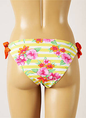 Chiloți de baie imprimeu floral bikini galben BANANA MOON femeie