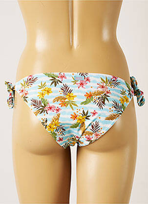 Chiloți de baie imprimeu floral bikini albastru BANANA MOON femeie