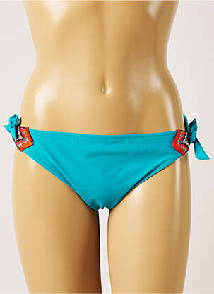 Chiloți de baie microfibre bikini albastru BANANA MOON femeie