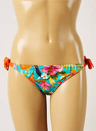 Chiloți de baie imprimeu floral bikini albastru BANANA MOON femme