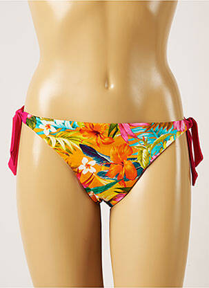 Chiloți de baie imprimeu floral bikini portocalie BANANA MOON femeie