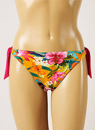 Chiloți de baie imprimeu floral bikini portocalie BANANA MOON femeie