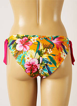 Chiloți de baie imprimeu floral bikini portocalie BANANA MOON femeie
