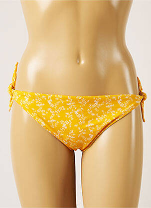 Chiloți de baie imprimeu floral bikini galben BANANA MOON femeie
