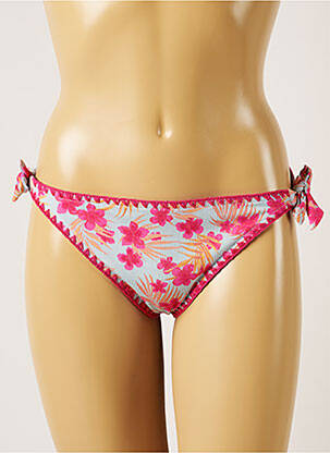 Chiloți de baie imprimeu floral bikini roz BANANA MOON femeie