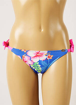 Chiloți de baie imprimeu tie and dye bikini albastru BANANA MOON femeie