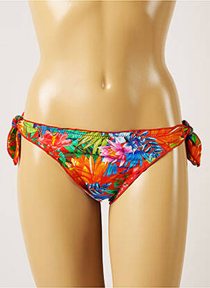 Chiloți de baie imprimeu floral bikini portocalie BANANA MOON femeie