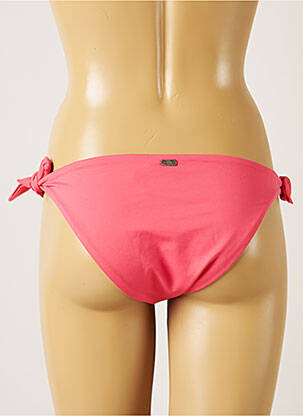 Chiloți de baie efect material satinat bikini roz BANANA MOON femeie