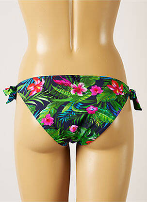 Chiloți de baie imprimeu tie and dye bikini verde BANANA MOON femeie