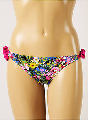 Chiloți de baie imprimeu floral bikini albastru BANANA MOON femeie