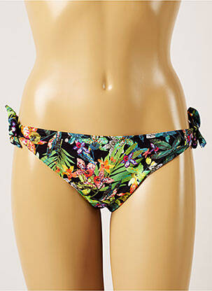 Chiloți de baie imprimeu tie and dye bikini negru BANANA MOON femeie