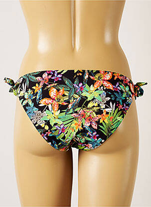 Chiloți de baie imprimeu tie and dye bikini negru BANANA MOON femeie