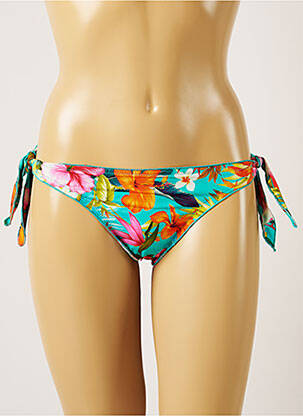 Chiloți de baie imprimeu tie and dye bikini verde BANANA MOON femeie