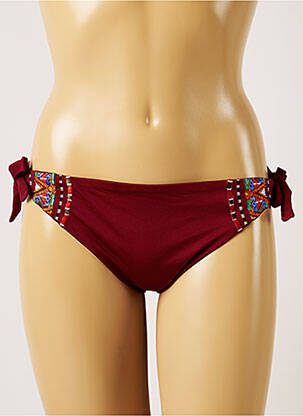 Chiloți de baie roșu BANANA MOON femeie