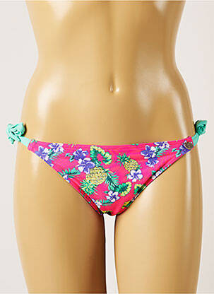 Chiloți de baie imprimeu tie and dye bikini roz BANANA MOON femeie