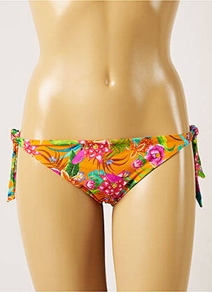 Chiloți de baie imprimeu tie and dye bikini portocalie BANANA MOON femeie