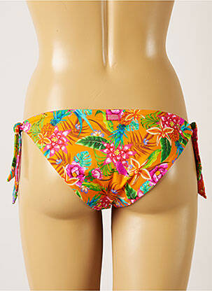 Chiloți de baie imprimeu tie and dye bikini portocalie BANANA MOON femeie