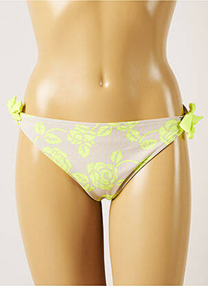 Chiloți de baie imprimeu floral bikini gri BANANA MOON femeie