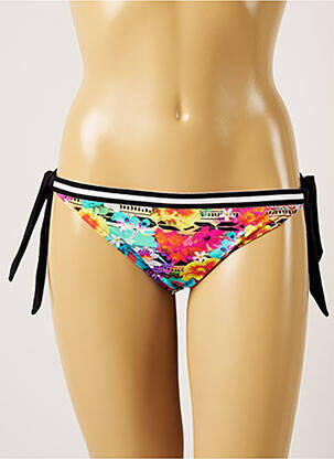 Chiloți de baie imprimeu floral bikini roz BANANA MOON femeie
