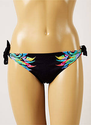 Chiloți de baie imprimeu tie and dye bikini negru BANANA MOON femeie