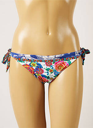Chiloți de baie reversibil bikini albastru BANANA MOON femeie