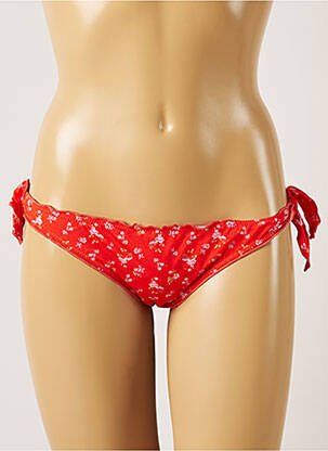 Chiloți de baie imprimeu floral bikini roșu BANANA MOON femeie