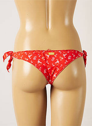 Chiloți de baie imprimeu floral bikini roșu BANANA MOON femeie