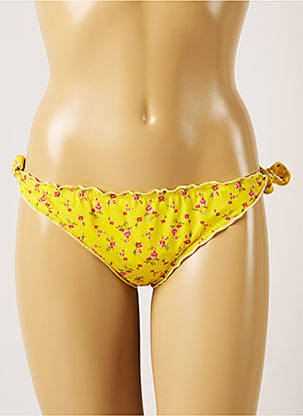 Chiloți de baie imprimeu floral bikini galben BANANA MOON femeie