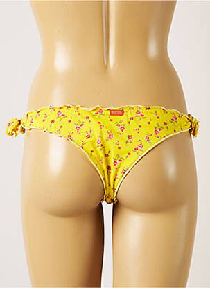 Chiloți de baie imprimeu floral bikini galben BANANA MOON femeie